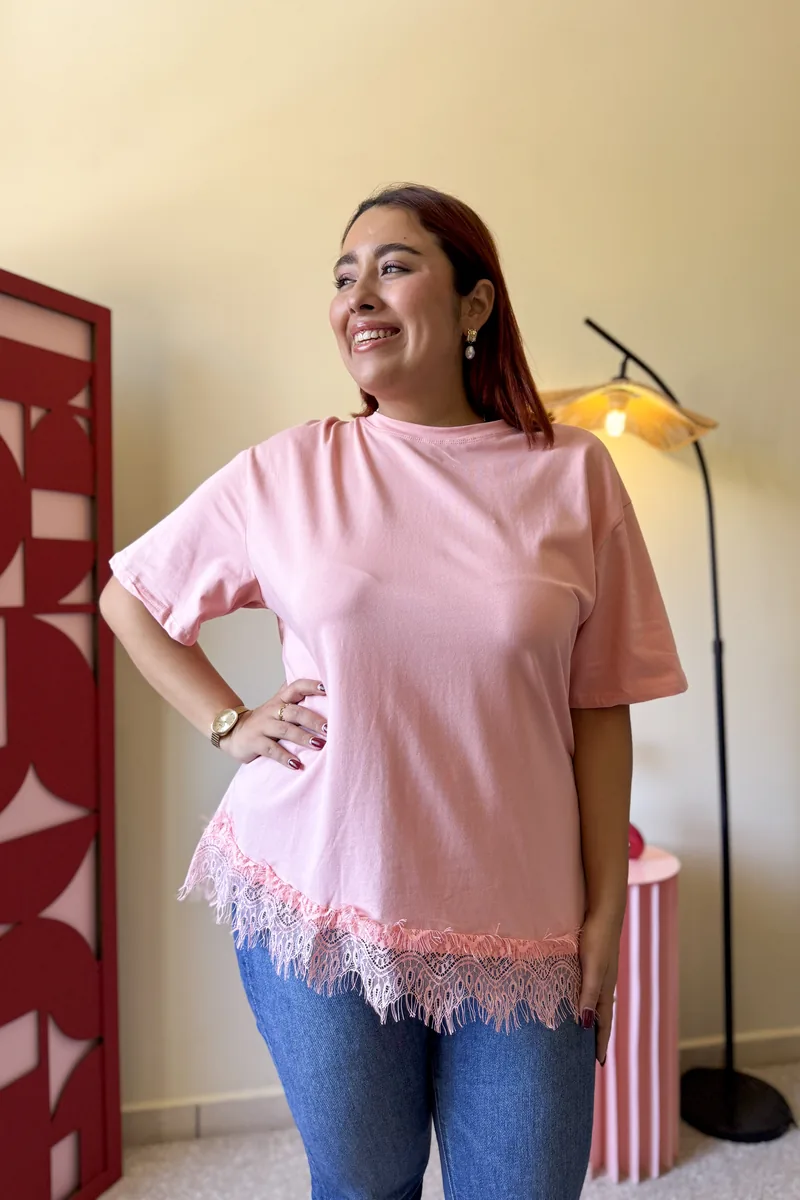 Blusa Encaje Rosa — BOLEM El Salvador