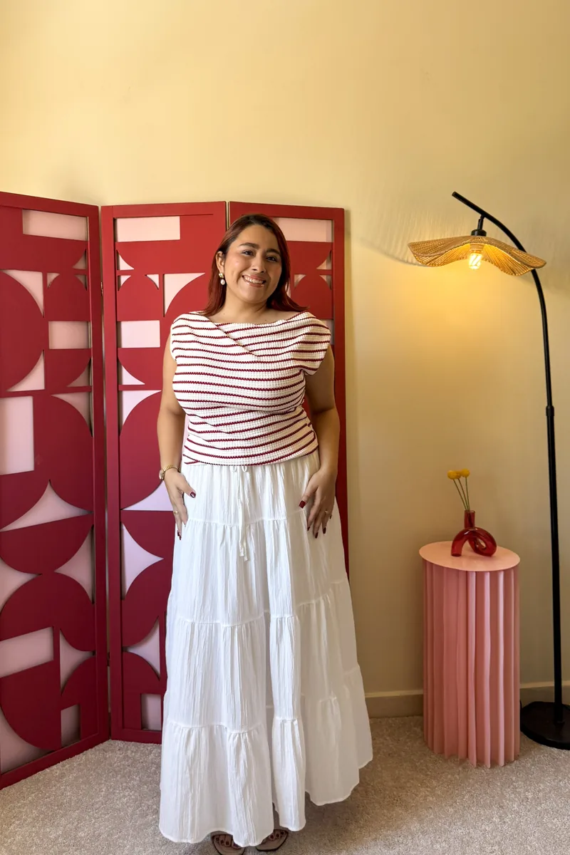 Falda Maxi Blanca — BOLEM El Salvador