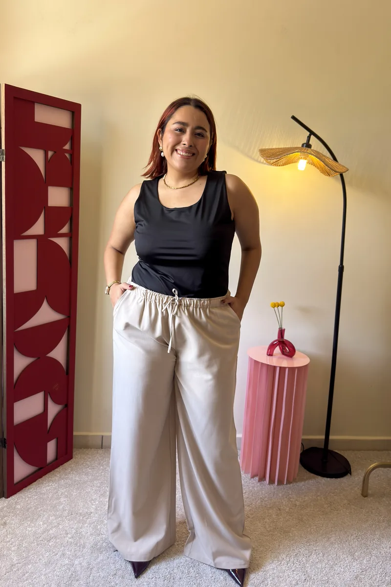 Pantalón Palazzo Crema — BOLEM El Salvador
