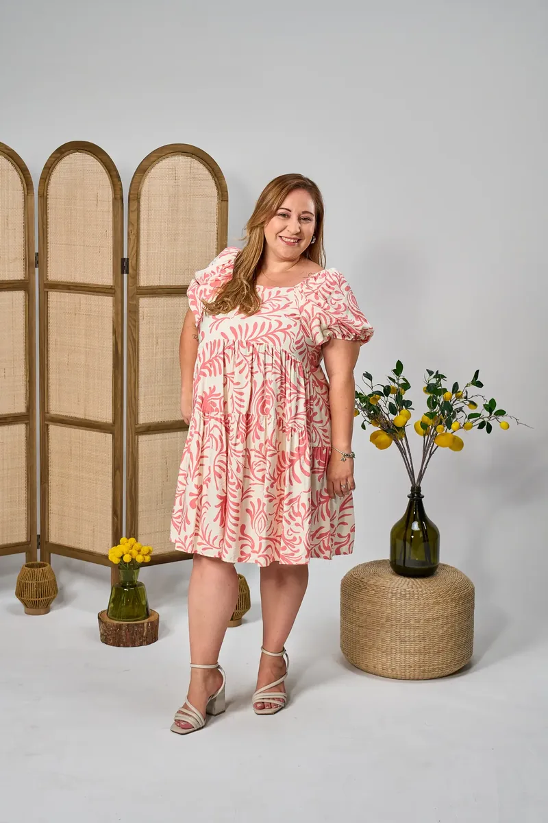 Vestido Batik de Algodón plus size, tallas 1XL–3XL — BOLEM El Salvador