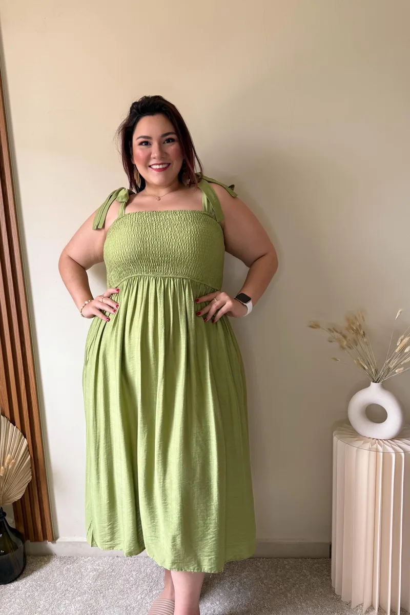 Vestido Verde Midi — BOLEM El Salvador